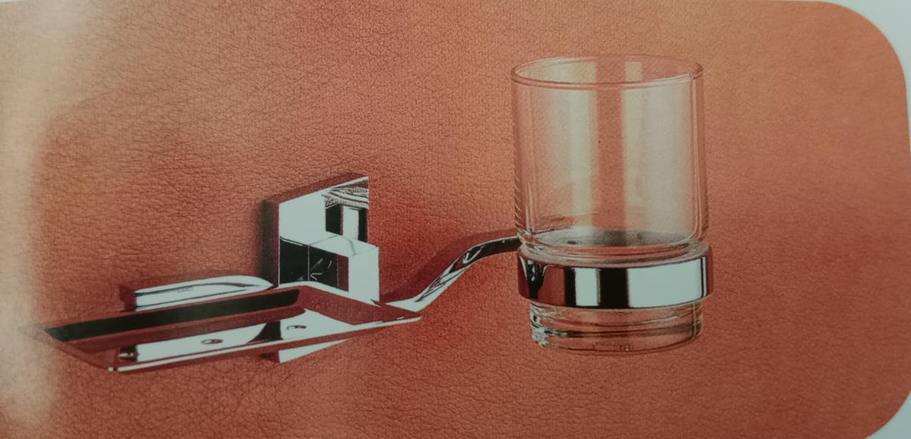 DECOR SHARLO COMBO SOAP DISH WITH TUMBLER HOLDER SR0014